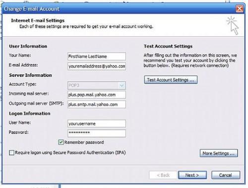 Come configurare un Account di posta elettronica Internet in Outlook 2007