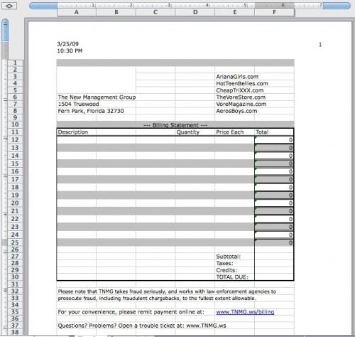 Creazione di una fattura con Excel