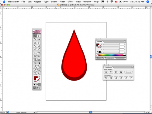 Come fare una goccia di sangue in Adobe Illustrator