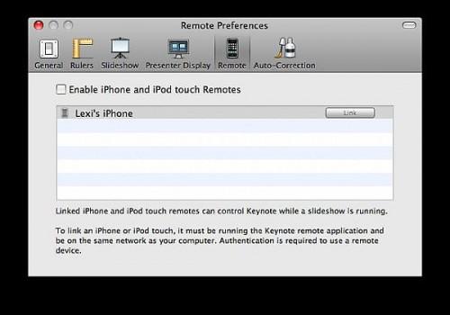 Come controllo Keynote ' 09 con un iPhone o iPod Touch
