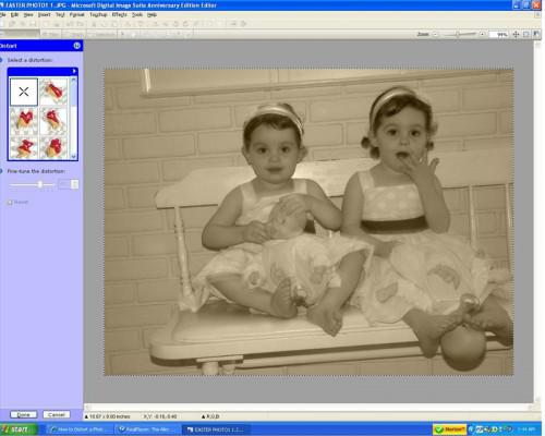 Come distorcere una foto utilizzando il Software di Microsoft Digital Image