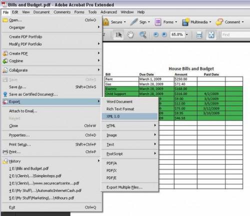 Come convertire documenti PDF in Excel