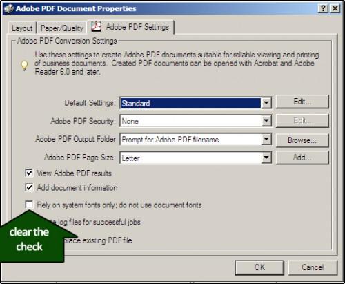 Come incorporare un tipo di carattere in un File PDF di Adobe
