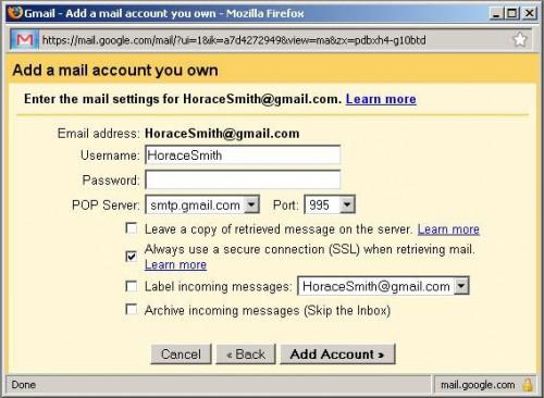 Come aggiungere un indirizzo Email