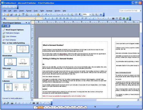 Come convertire un PDF in MS Publisher