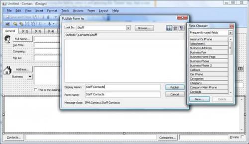 Come creare moduli in Outlook 2002
