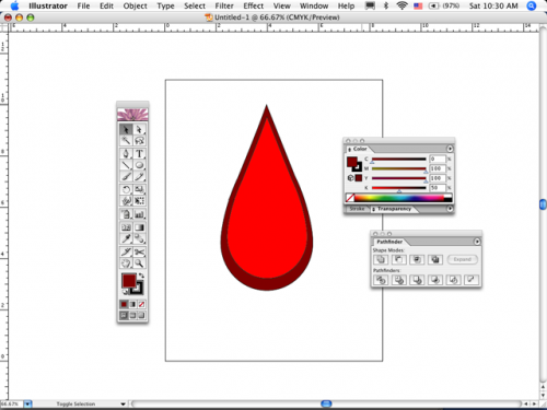 Come fare una goccia di sangue in Adobe Illustrator