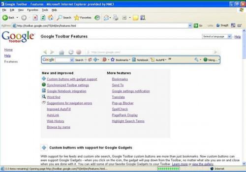 Come funziona Google Toolbar?