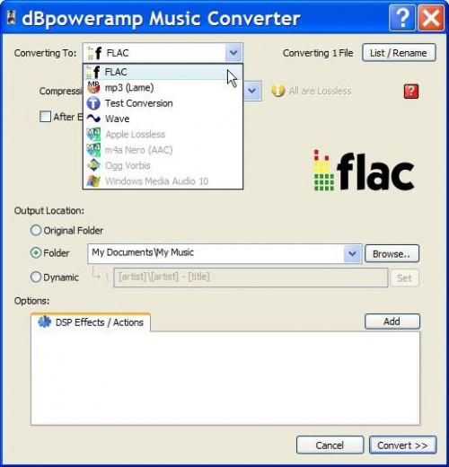 Come creare un File FLAC