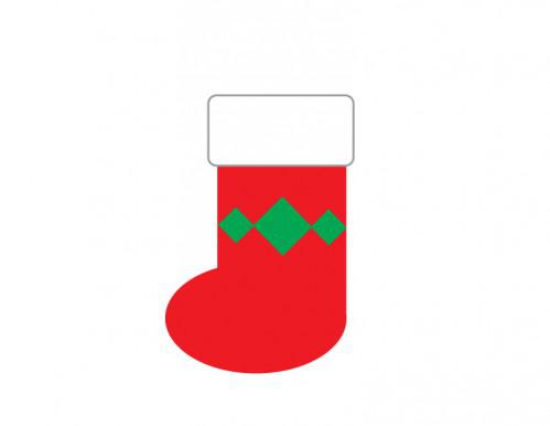 Come creare una calza di Natale vettoriale in Illustrator