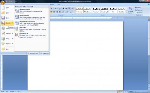 Come convertire Microsoft Word 2007 in Works 8.0