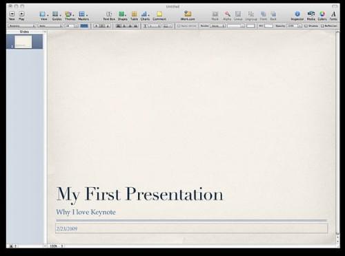 Come fare una presentazione semplice con Apple Keynote ' 09
