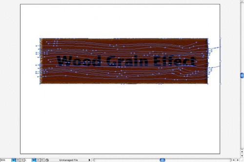 Come utilizzare effetti di testo Adobe Illustrator venatura del legno