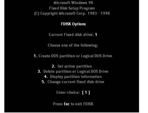 Come funziona il Fdisk?