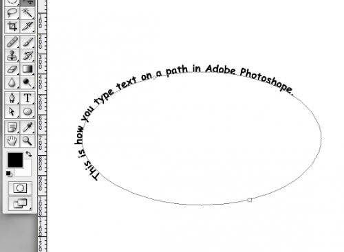 Come creare testo su un tracciato in Adobe Photoshop