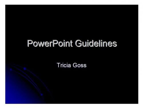 Linee guida di presentazione di PowerPoint